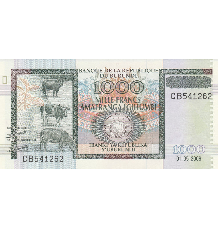 Burundi 1000 Francs 2009 Pick 46